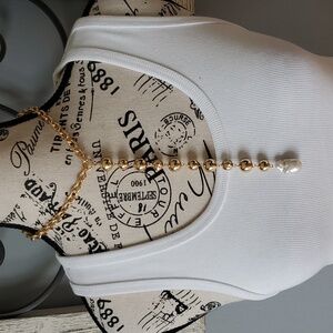 Ettika drop pearl lariat necklace